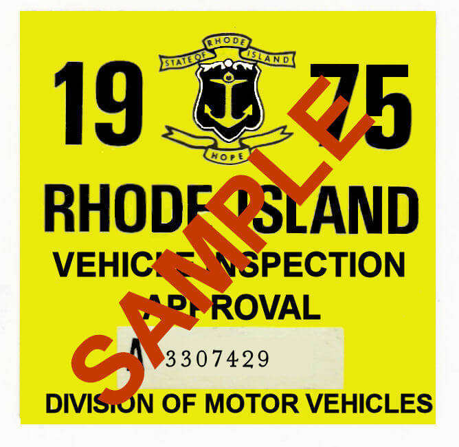 (image for) 1975 Rhode Island Inspection Sticker